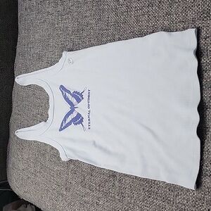 American Eagle Tank Top.   New with Tag.  Size XS.   Light Blue with Royal Blue